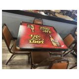 Captain Morgan 4 top table and 4 chairs