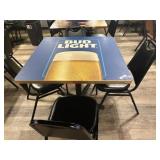 Bud Light 4 top table with 4 chairs