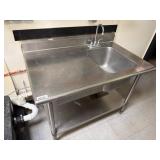 30 x 48 sanitation sink plumbing lines must be