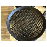 7- Black serving trays