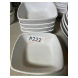 Lot of 22- white dessert bowls