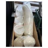 Box of 8 oz food containers and lids