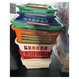 Stack of plastic baskets