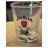 35 Jim Beam red stag shot glass