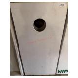 Two plain cornhole boards, no bags