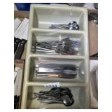 Flatware sorter tray and flatware