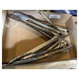 Lot of 7 stainless tongs