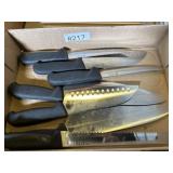 Lot of 7 chef and carving knives