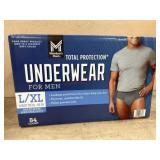 Menï¿½s Total Protection Underwear, L/XL, 84 Count