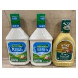 2 Ranch and Honey Mustard Dressings