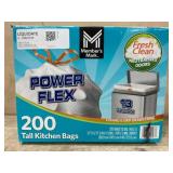Power Flex Tall Kitchen Bags, 200 Count