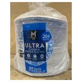 Pack of 204 Ultra Dinner Paper Plates
