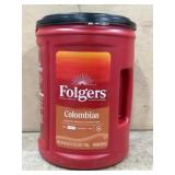 Folgers Colombian Ground Coffee Container