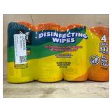 Disinfecting Wipes 4-Pack, 312 Total Wipes