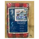 Microflannel King Sheet Set with Plaid Design