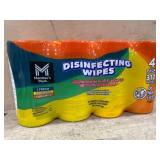 4-Pack Disinfecting Wipes, 312 Count