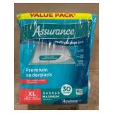 Assurance Premium Underpads XL, 30 Count