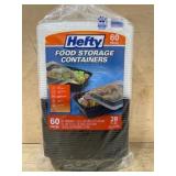 Hefty Food Storage Containers, Pack of 60