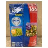 Ziploc Storage Bags Variety Pack, 166 Count