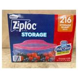 Ziploc Storage Bags, 216 Count