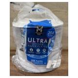 Pack of 204 Ultra Dinner Paper Plates