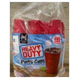 Heavy Duty Red Plastic Party Cups