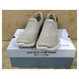 Ladies Taupe Slip-On Shoes, Size 10