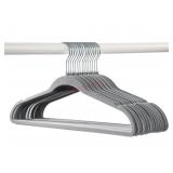 50-Pack Heavy Duty Velvet Hangers ï¿½ Grey