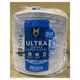 Pack of 204 Ultra Dinner Paper Plates
