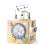 Wooden Activity Cube With 5-in-1 Activities