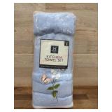 8-Piece Blue Kitchen Towel Set