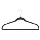 50 Heavy Duty Black Velvet Hangers