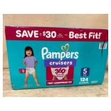 Pampers Cruisers 360 Size 5 Diapers, 124 Count
