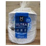 Stack of 204 Ultra Dinner Paper Plates