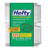 Hefty Clear Hinged Lid Containers, 125 Count