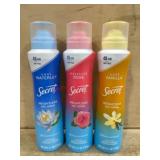 Secret Weightless Dry Spray Deodorant Trio
