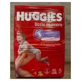 Huggies Little Movers Size 5 Diapers, Pack of 66