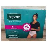 Depend Fresh Protection Underwear, 92 Count