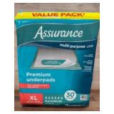 Assurance Premium Underpads Pack ï¿½ 30 Count