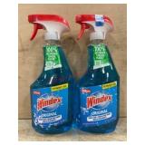 Two Windex Original Spray Bottles