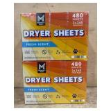 Twin Pack Fresh Scent Dryer Sheets