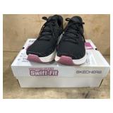 Ladies Black/Pink Swift-Fit Sneakers Size 8.5