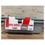 2 Cambro Gray Bus Boxes