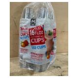 Pack of Clear Plastic Cups, 132-Count