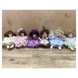 6- Marie Osmond porcelain cupcake dolls