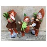 Set of 3 Annalee doll Drummer boys 5 inch