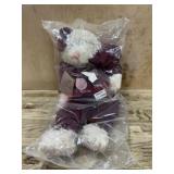 18 inch Boyds Bears in Red velvet outfit new in