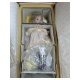 Wendy Lawton porcelain doll 14 inch in pink dress