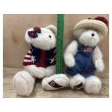 Boyds Bears 2 bears in Americana dress