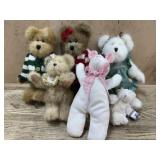 6- Boyds Bears and rabbit  4 to 6 inch